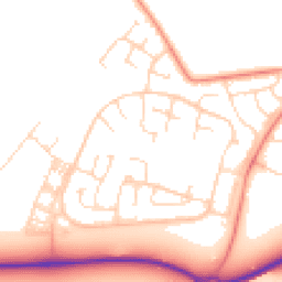 Daytime road noise heatmap for LE7 3XX