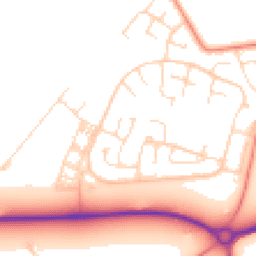 Daytime road noise heatmap for LE7 3ZH