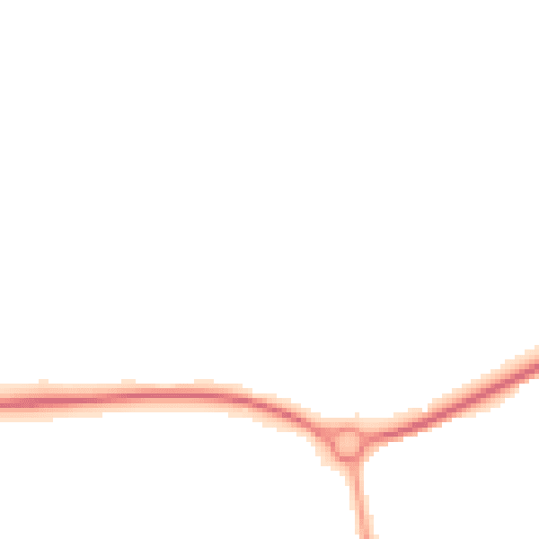 Night-time road noise heatmap for LE7 3ZQ