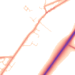 Daytime road noise heatmap for LE7 4DA