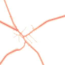 Daytime road noise heatmap for LE7 4TH