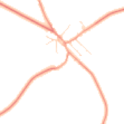 Daytime road noise heatmap for LE7 4UF
