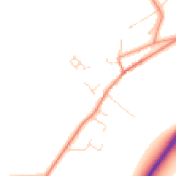 Daytime road noise heatmap for LE7 4XZ
