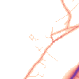Daytime road noise heatmap for LE7 4YN