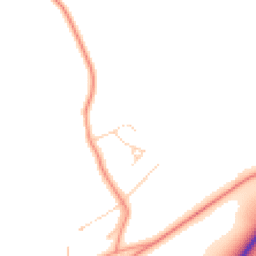 Daytime road noise heatmap for LE7 4YZ