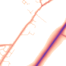 Daytime road noise heatmap for LE7 4ZA