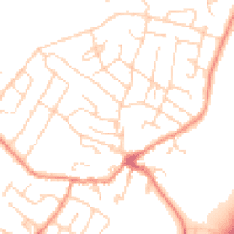 Daytime road noise heatmap for LE7 7DP