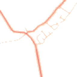 Daytime road noise heatmap for LE7 7HB