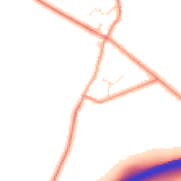 Daytime road noise heatmap for LE7 7JA
