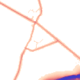 Daytime road noise heatmap for LE7 7JD