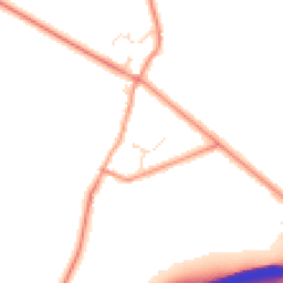 Daytime road noise heatmap for LE7 7JF