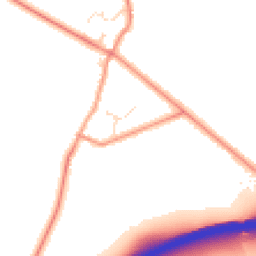 Daytime road noise heatmap for LE7 7JR