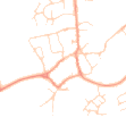 Daytime road noise heatmap for LE7 7LJ