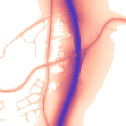 Daytime road noise heatmap for LE7 7NA