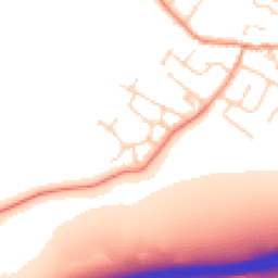 Daytime road noise heatmap for LE7 7PZ