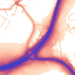 Daytime road noise heatmap for LE7 7QW