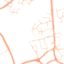 Daytime road noise heatmap for LE7 7RN
