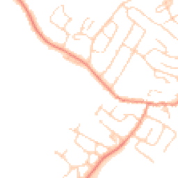 Daytime road noise heatmap for LE7 7RY