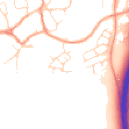 Daytime road noise heatmap for LE7 7RZ
