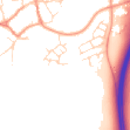 Daytime road noise heatmap for LE7 7SN
