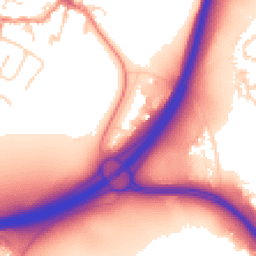 Daytime road noise heatmap for LE7 7SW