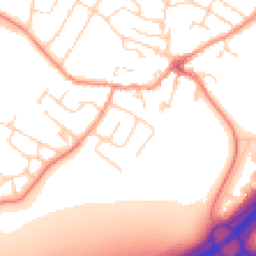 Daytime road noise heatmap for LE7 7TA