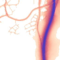 Daytime road noise heatmap for LE7 7TU