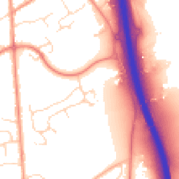 Daytime road noise heatmap for LE7 7WE