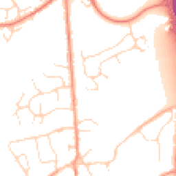 Daytime road noise heatmap for LE7 7ZS