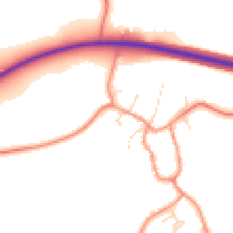 Daytime road noise heatmap for LE7 9AS
