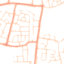 Daytime road noise heatmap for LE7 9BN