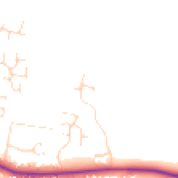 Daytime road noise heatmap for LE7 9DW