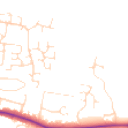 Daytime road noise heatmap for LE7 9FU