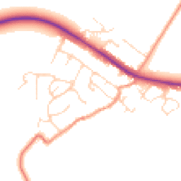 Daytime road noise heatmap for LE7 9GA