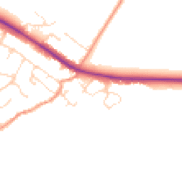 Daytime road noise heatmap for LE7 9GT
