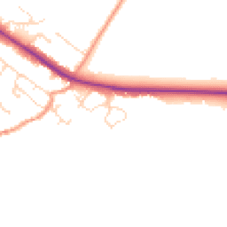 Daytime road noise heatmap for LE7 9GU