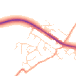 Daytime road noise heatmap for LE7 9HD