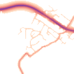 Daytime road noise heatmap for LE7 9HE