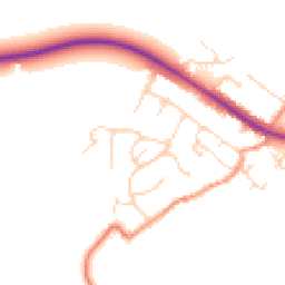 Daytime road noise heatmap for LE7 9HR
