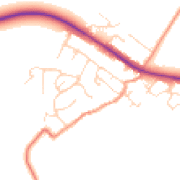 Daytime road noise heatmap for LE7 9HT
