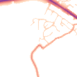 Daytime road noise heatmap for LE7 9HU