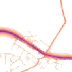Daytime road noise heatmap for LE7 9HX