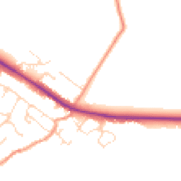 Daytime road noise heatmap for LE7 9JJ