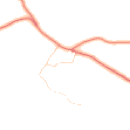 Daytime road noise heatmap for LE7 9JQ