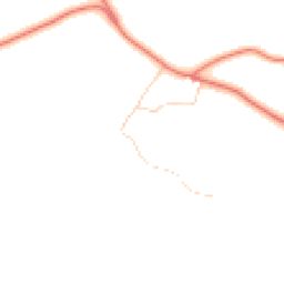 Daytime road noise heatmap for LE7 9JS