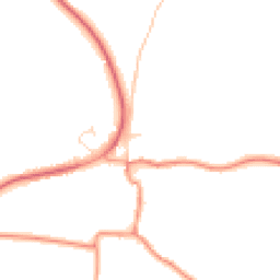 Daytime road noise heatmap for LE7 9LA