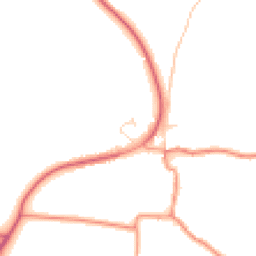 Daytime road noise heatmap for LE7 9LL