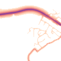 Daytime road noise heatmap for LE7 9LX