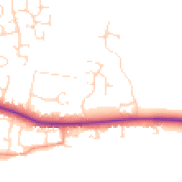 Daytime road noise heatmap for LE7 9NA