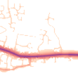 Daytime road noise heatmap for LE7 9NB